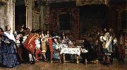 Jean Leon Gerome Louis XIV and Moliere Spain oil painting artist